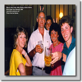 Mary & John Cook, Andy, Shirley, Adrian Haines